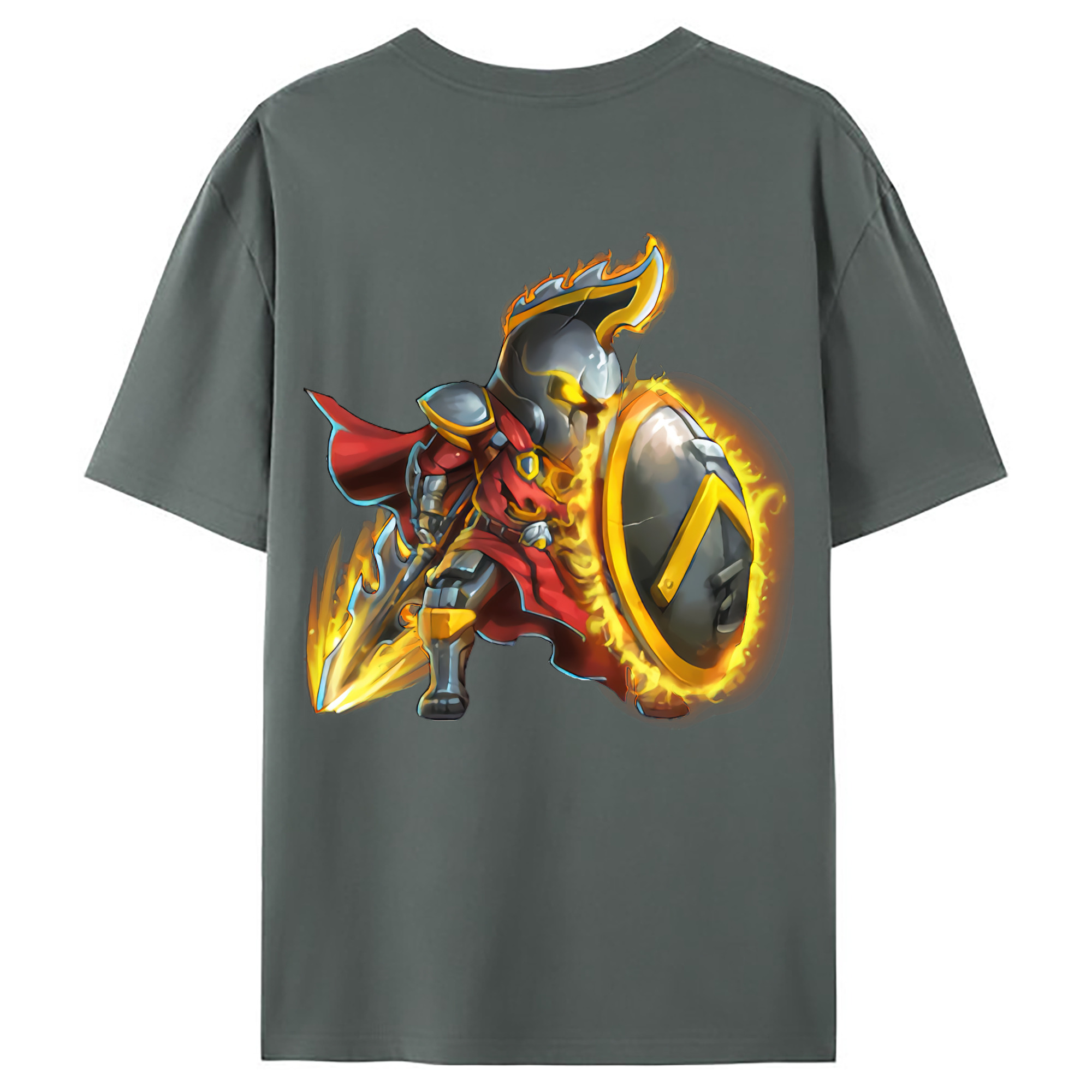 （画像用） リーグ・オブ・レジェンド League of Legends LOL 綿100％ メンズ半袖Tシャツ（バックプリント） 通気性